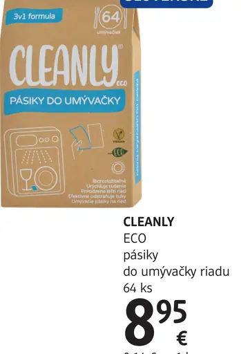 Cleanly ECO pásky do umývačky riadu