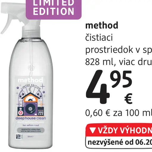 Method čistiaci prostriedok v spreji