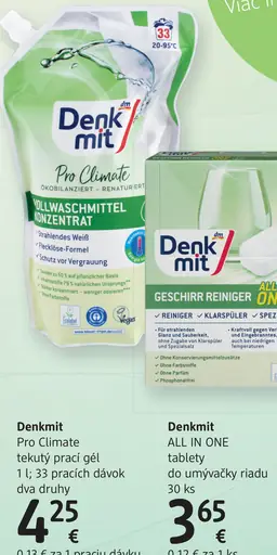 Denkmit Pro Climate tekutý prací gél