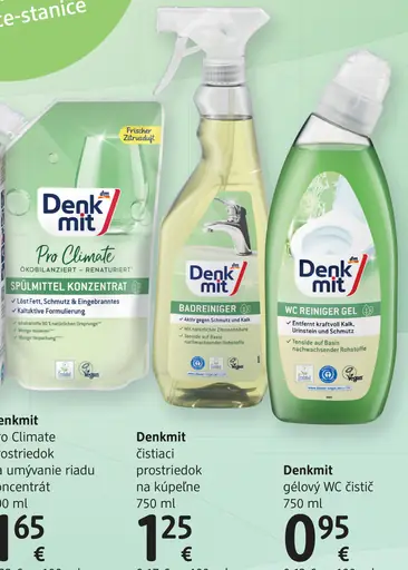Denkmit nature Pro Climate prostriedok na umývanie riadu koncentrát