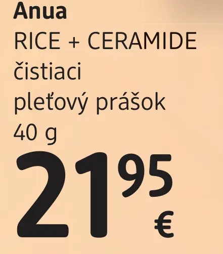 Anua RICE + CERAMIDE čistiaci pleťový prášok
