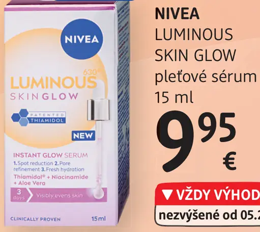 Nivea Luminous Skin Glow pleťové sérum