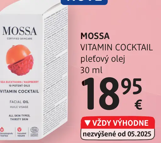 MOSSA Vitamin Cocktail pleťový olej