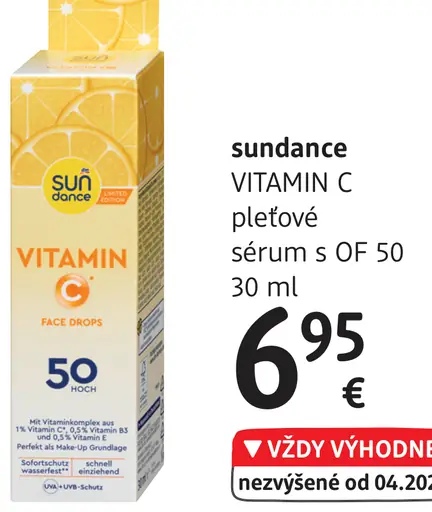 Sundance pleťové sérum s OF 50