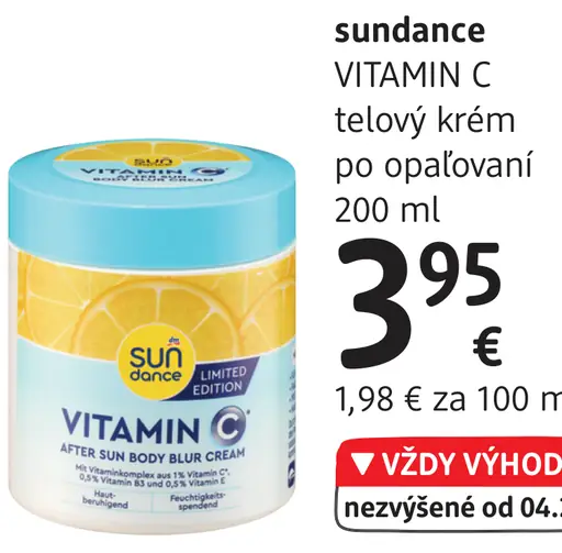 Sundance telový krém po opaľovaní