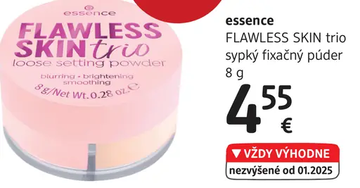Essence Flawless Skin Trio sypký fixačný púder