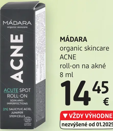 Mádara organic skincare ACNE roll-on na akné