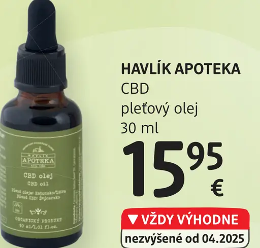 Havlík apotéka CBD pleťový olej