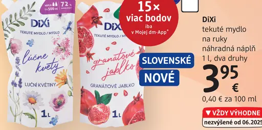 DiXi tekuté mydlo na ruky náhradná náplň