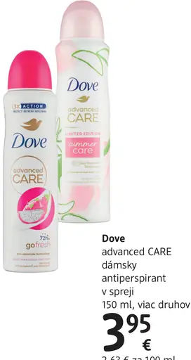 Dove advanced CARE dámsky antiperspirant