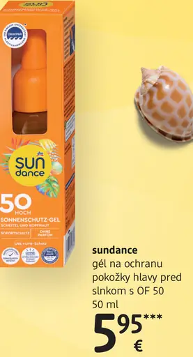 Sundance gél na ochranu pokožky hlavy pred slnkom s OF 50