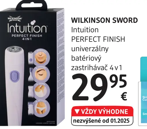Wilkinson Sword Intuition Perfect Finish univerzálny batériový zastrihávač 4v1