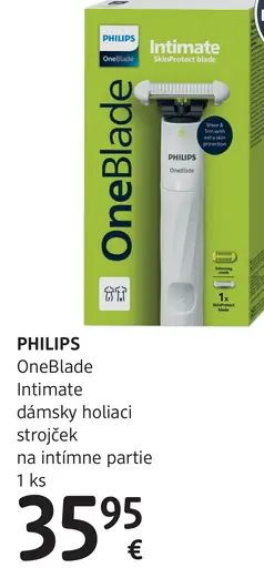 Philips OneBlade dámsky holiaci strojček na intímne partie