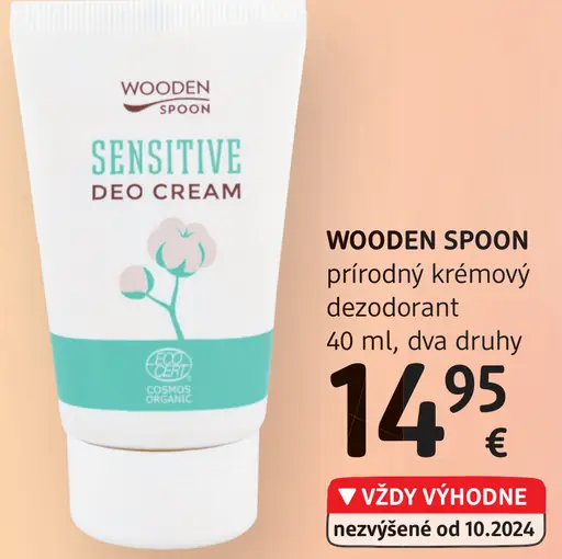 WOODEN SPOON Prírodný krémový dezodorant