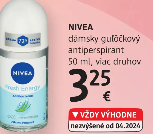 Nivea dámsky guľôčkový antiperspirant