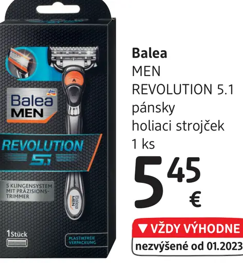 Balea MEN REVOLUTION 5.1 pánsky holiaci strojček