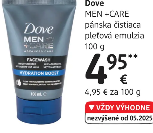 Dove MEN +CARE pánska čistiaca pleťová emulzia