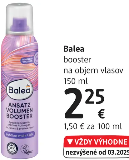 Balea booster na objem vlasov