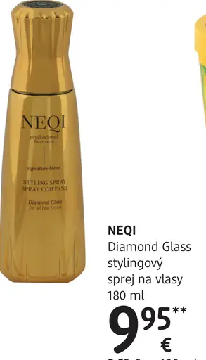 Neqi Diamond Glass stylingový sprej na vlasy
