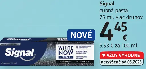 Signal zubná pasta