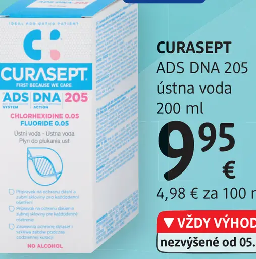Curasept ADS DNA 205 ústna voda