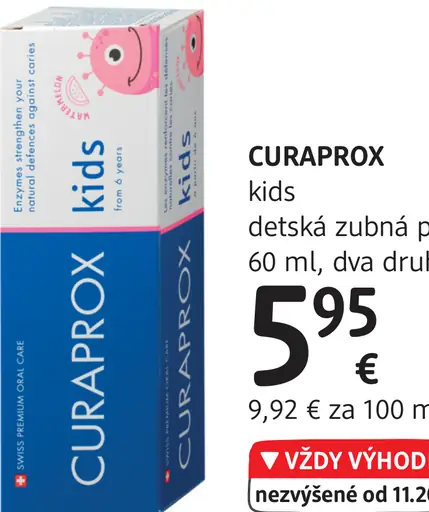Curaprox kids detská zubná pasta