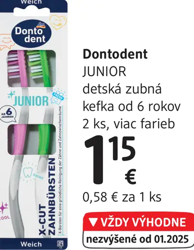 Dontodent JUNIOR detské zubné špáradlá