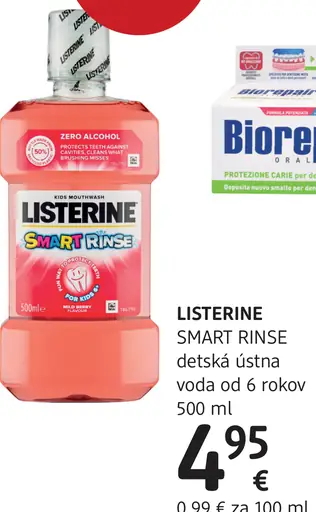 Listerine Smart Rinse detská ústna voda