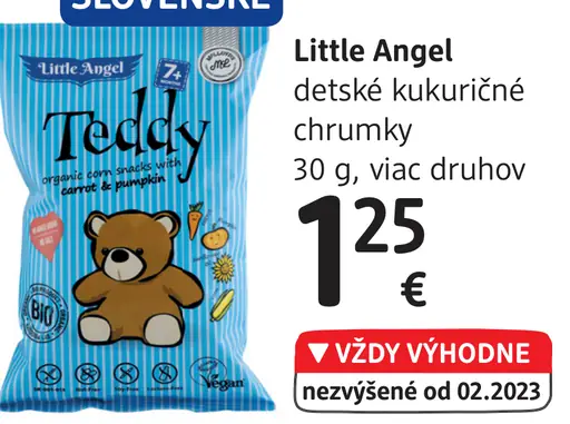 Little Angel BIO detské kukuričné chrumky