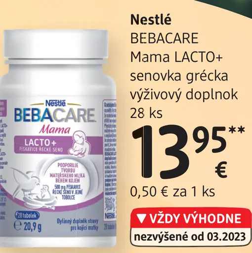 Nestlé MAMA LACTO+ senovka grécka výživový doplnok