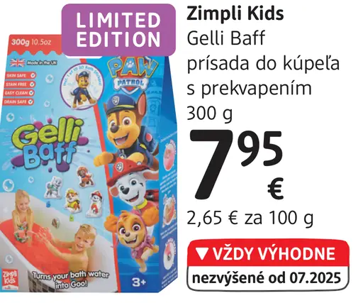 Zimpli Kids Gelli Baff prísada do kúpeľa s prekvapením