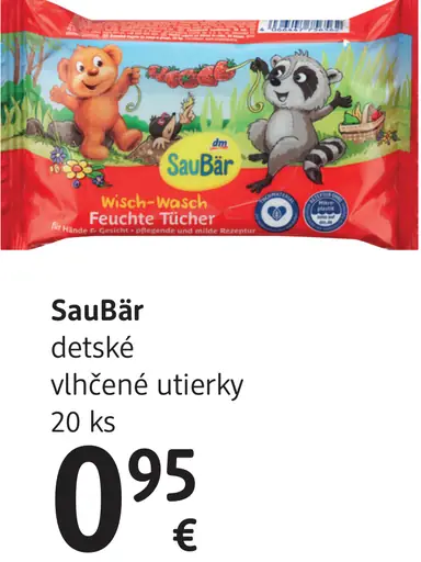 SauBär detské vlhčené utierky