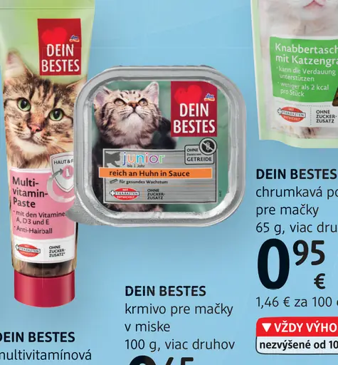 DEIN BESTES krmivo pre mačky v miske