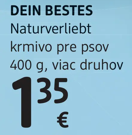 DEIN BESTES Naturverliebt krmivo pre psov