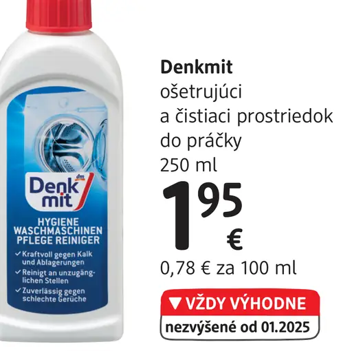 Denkmit ošetrujúci čistiaci prostriedok
