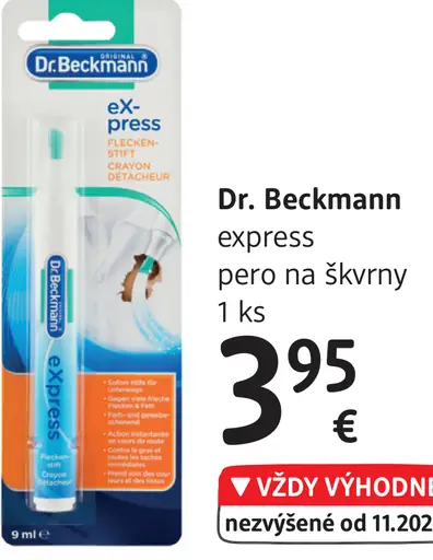 Dr. Beckmann express pero na škvrny