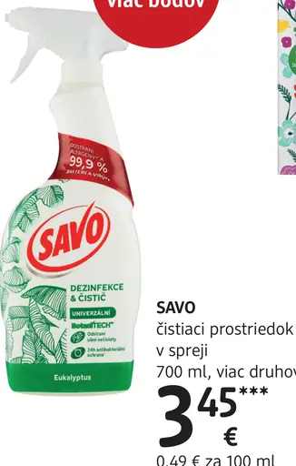 SAVO čistiaci prostriedok v spreji