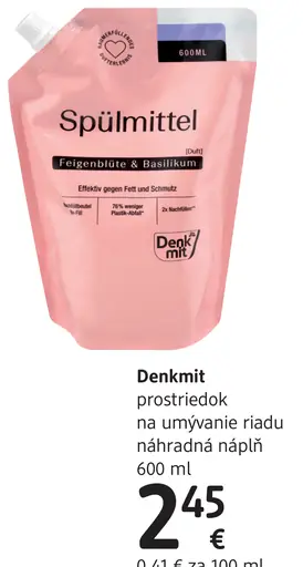 Denkt mit prostriedok na umývanie riadu náhradná náplň