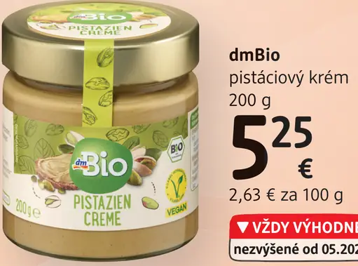 DmBio pistáciový krém