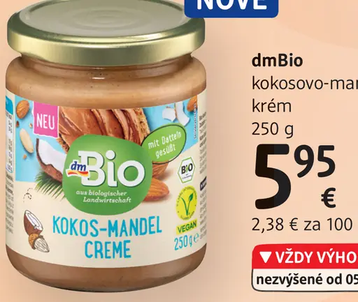 DmBio kokosovo-mandľový krém