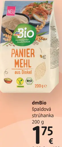 DmBio špaldová strúhanka