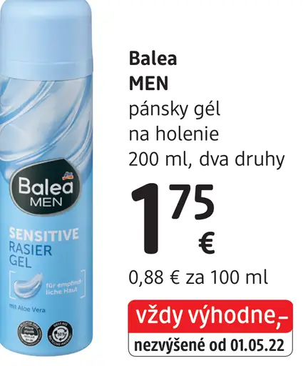 Balea Men pánsky gél na holenie