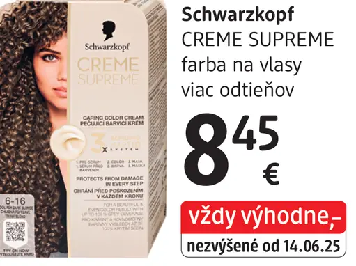 Schwarzkopf Creme Supreme farba na vlasy
