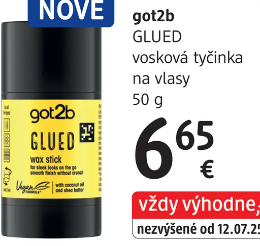 Got2b Glued vosková tyčinka na vlasy