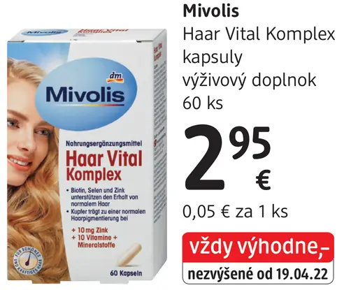 Mivolis Haar Vital Komplex kapsuly
