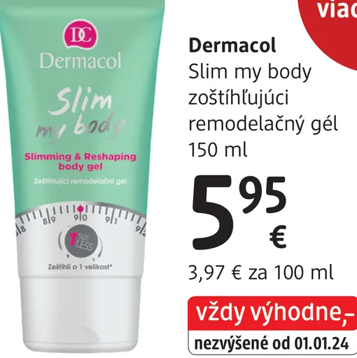 Dermacol Slim my body zoštíhľujúci remodelačný gél