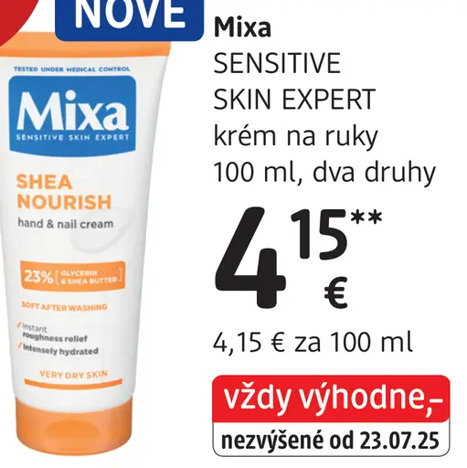 Mixa SENSITIVE SKIN EXPERT krém na ruky