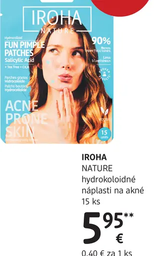 Iroha Nature hydrokoloidné náplasti na akné