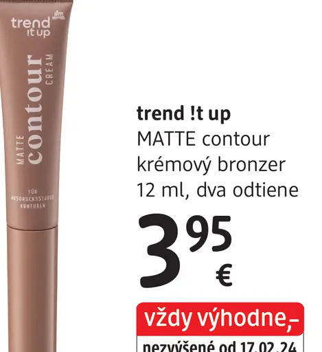 Trend !t up Matte contour krémový bronzer