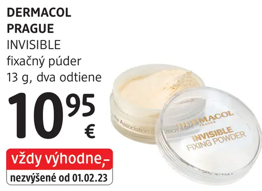 Dermacol Prague Invisible fixačný púder